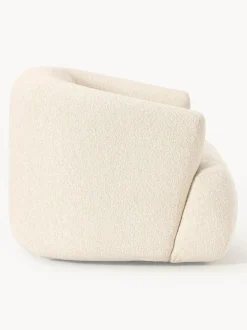 Sillón en tejido bouclé Sofia