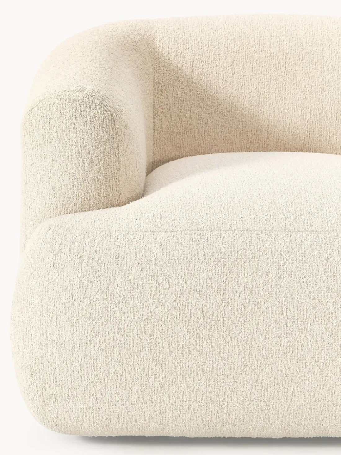 Sillón en tejido bouclé Sofia
