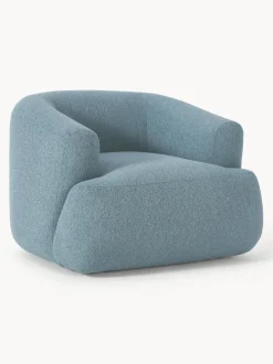 Sillón en tejido bouclé Sofia