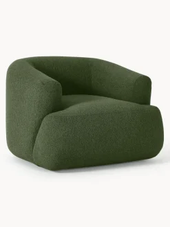 Sillón en tejido bouclé Sofia