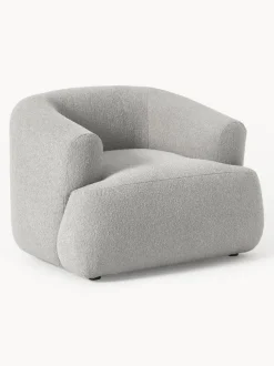 Sillón en tejido bouclé Sofia