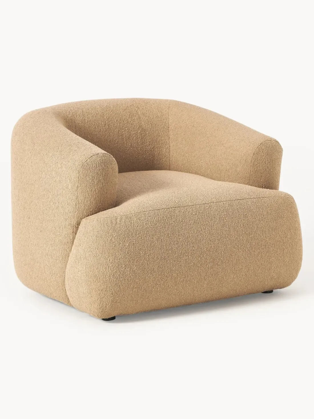 Sillón en tejido bouclé Sofia