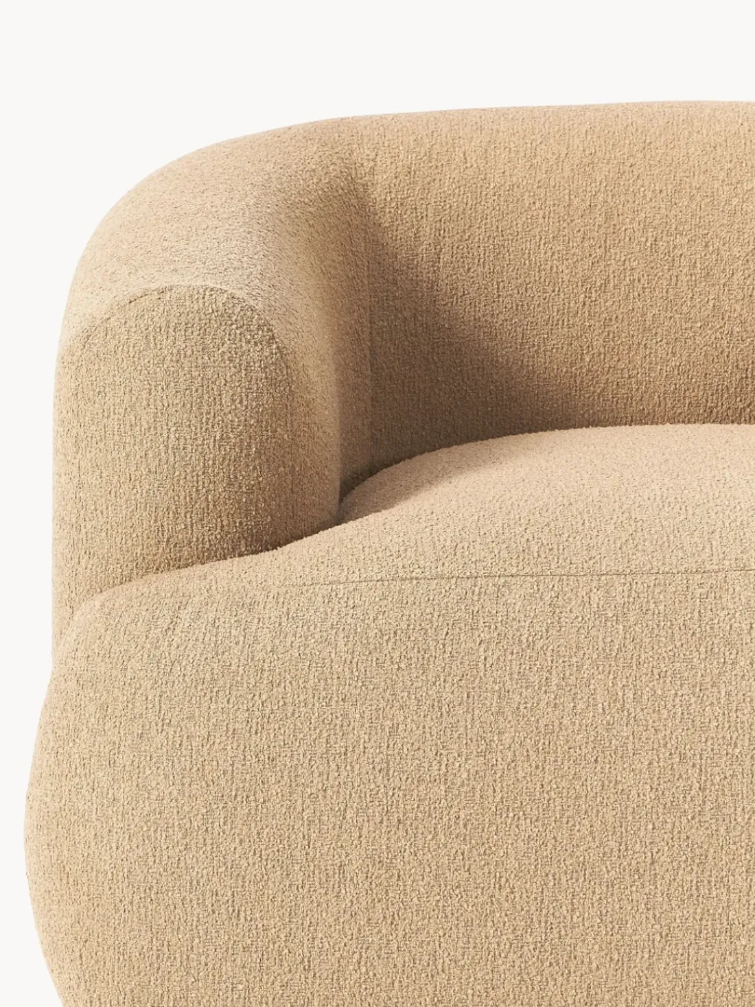 Sillón en tejido bouclé Sofia