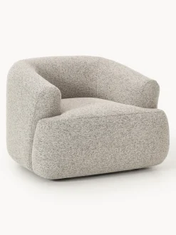 Sillón en tejido bouclé Sofia