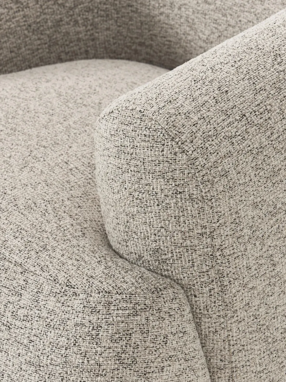 Sillón en tejido bouclé Sofia