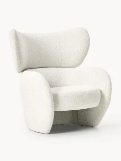 Sillón en tejido bouclé Teyvat