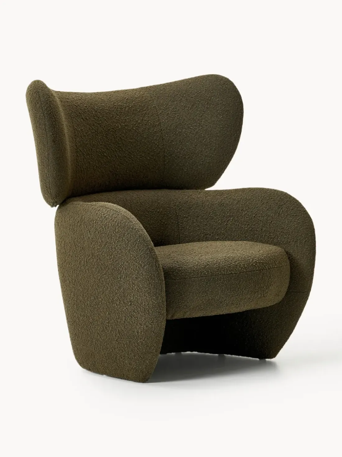 Sillón en tejido bouclé Teyvat
