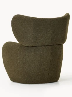Sillón en tejido bouclé Teyvat