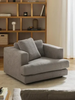 Sillón en tejido bouclé Tribeca