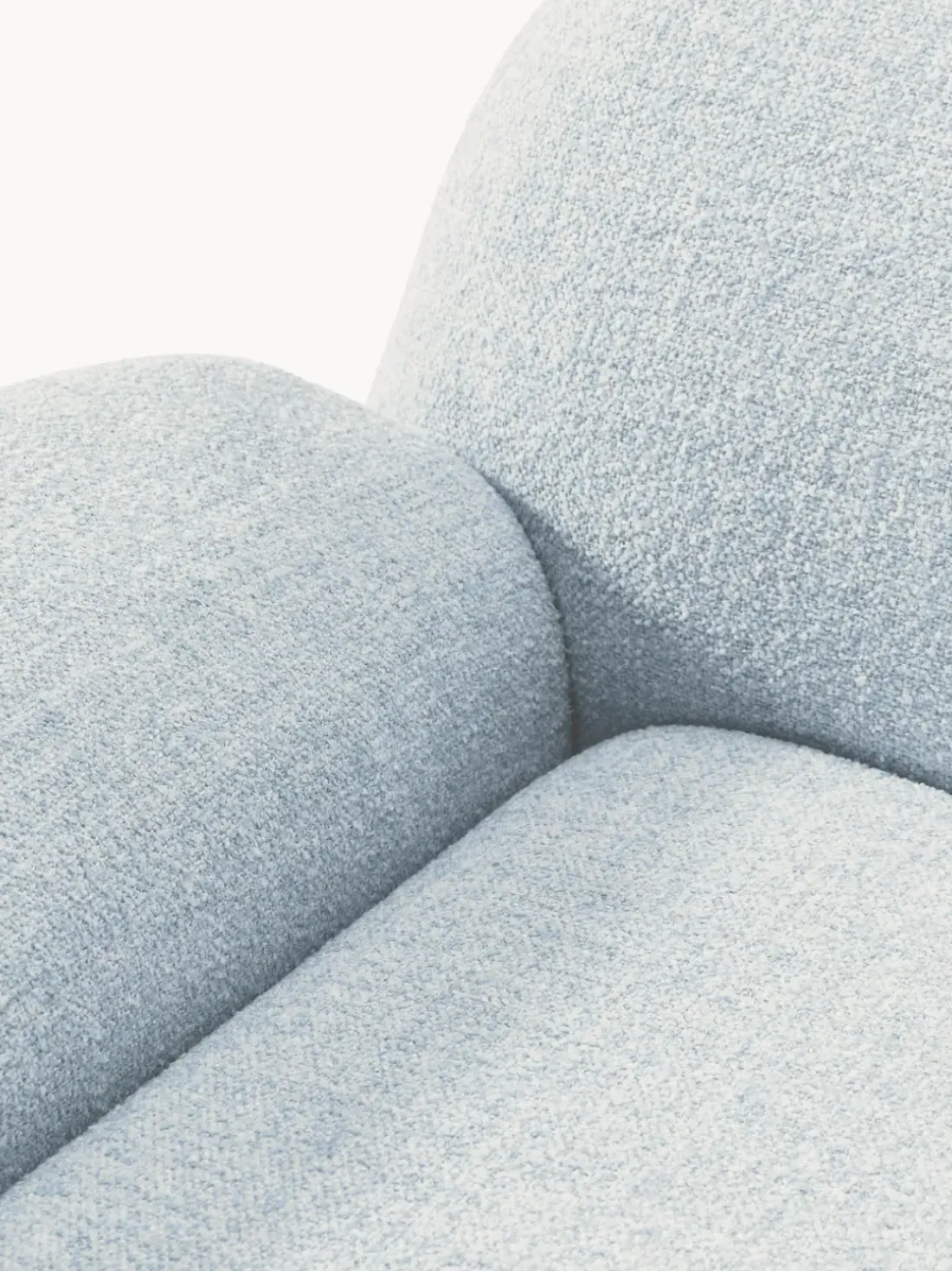 Sillón en tejido bouclé Wolke