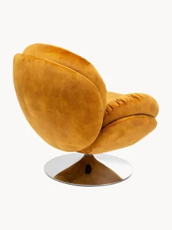 Sillón giratorio de terciopelo Cosy