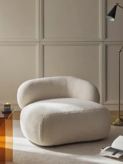 Sillón lounge de borreguillo Alba