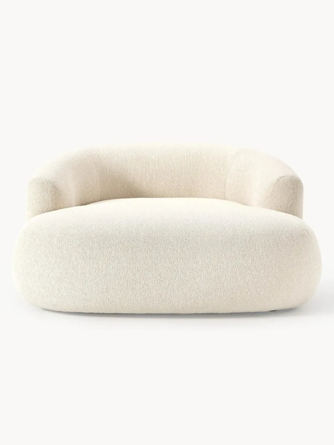 Sillón lounge grande en tejido bouclé Sofia