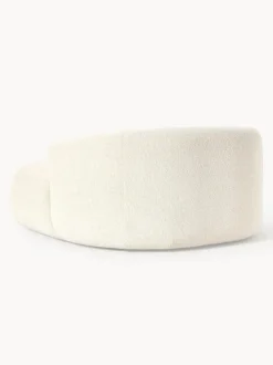 Sillón lounge grande en tejido bouclé Sofia