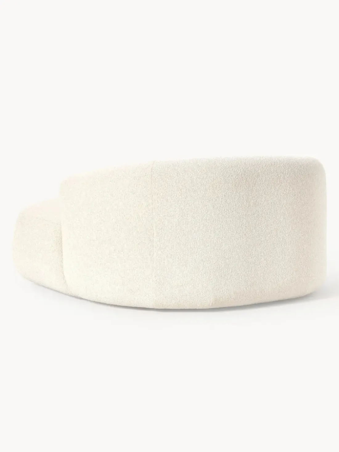 Sillón lounge grande en tejido bouclé Sofia