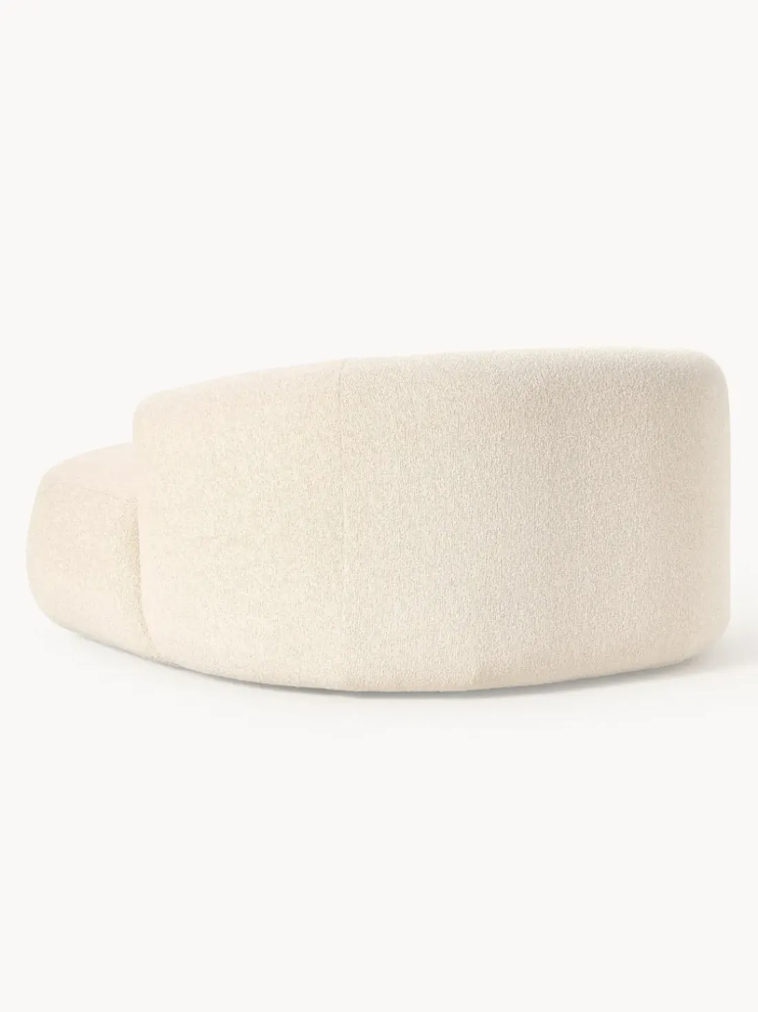 Sillón lounge grande en tejido bouclé Sofia