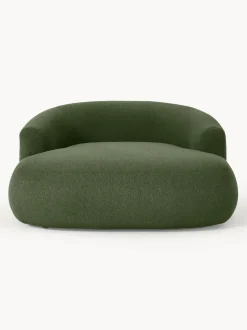 Sillón lounge grande en tejido bouclé Sofia