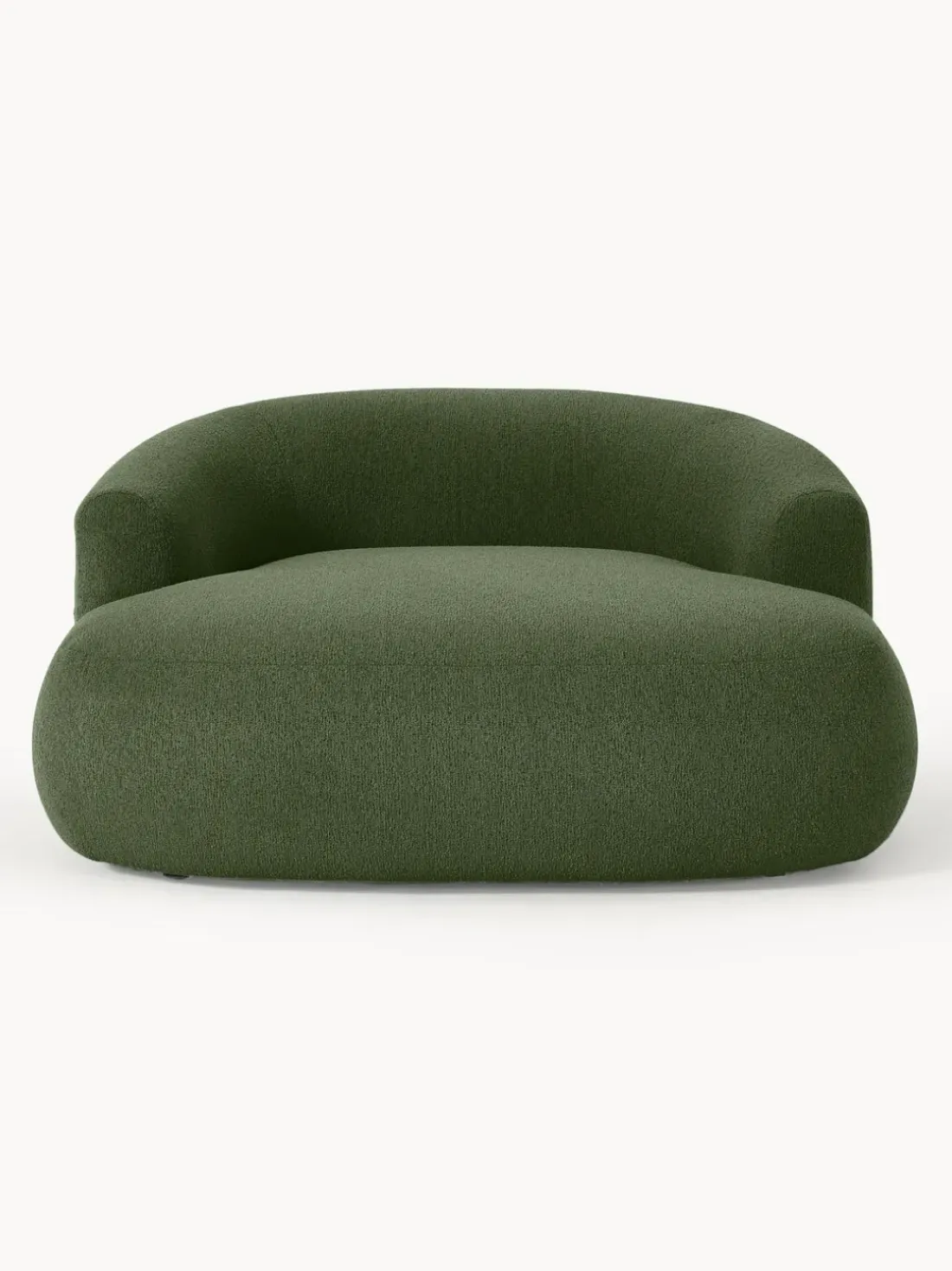 Sillón lounge grande en tejido bouclé Sofia