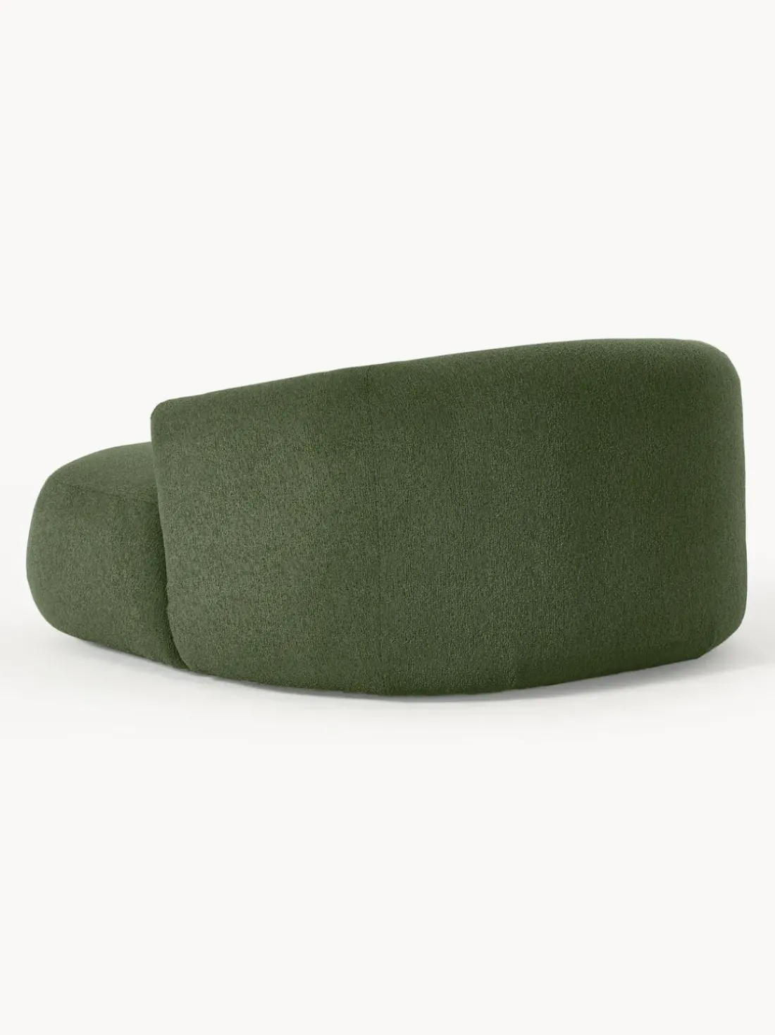 Sillón lounge grande en tejido bouclé Sofia
