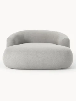 Sillón lounge grande en tejido bouclé Sofia