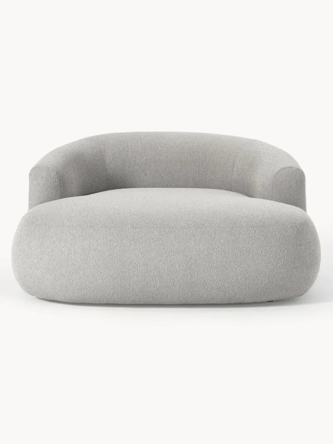 Sillón lounge grande en tejido bouclé Sofia