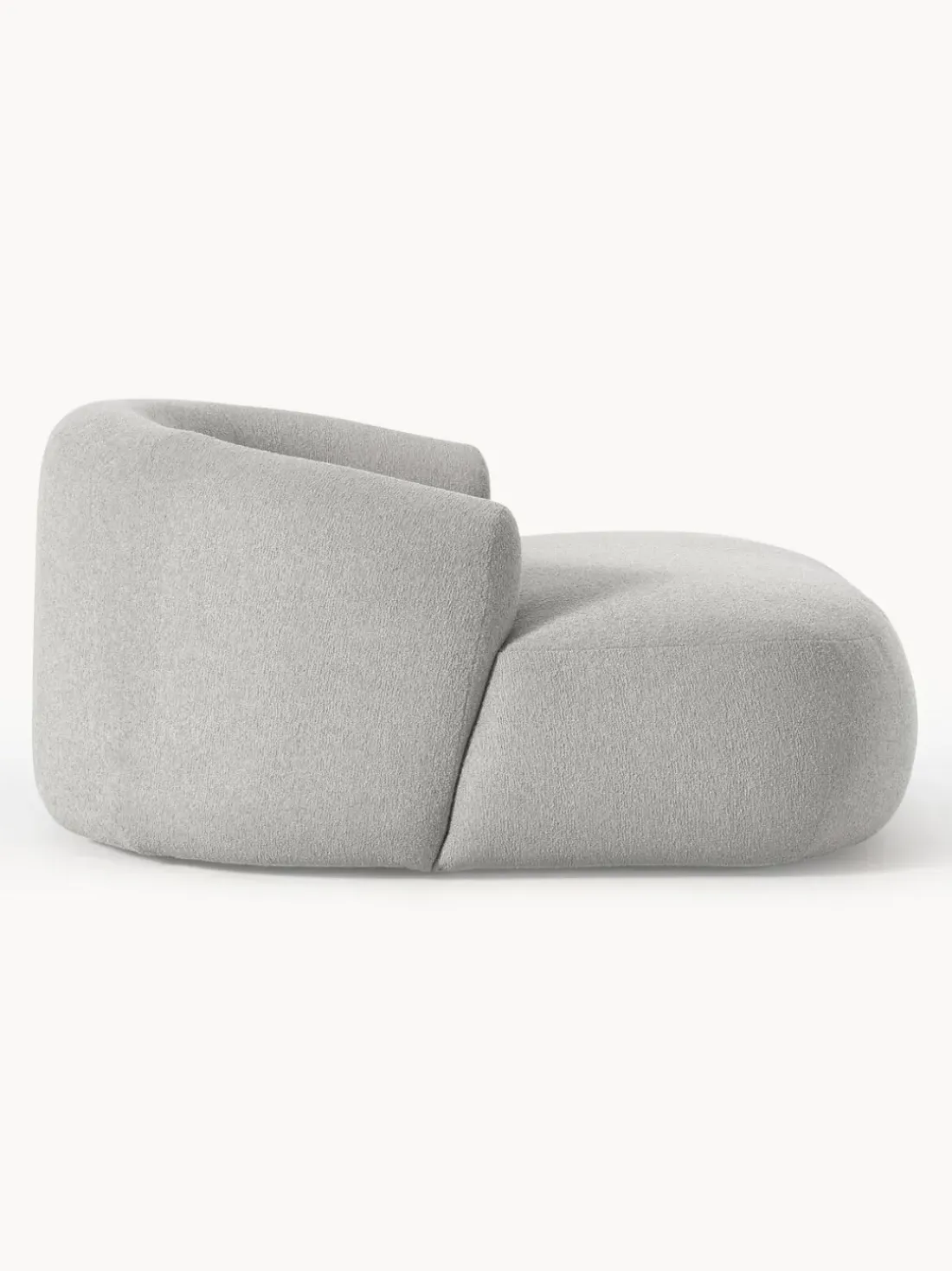 Sillón lounge grande en tejido bouclé Sofia