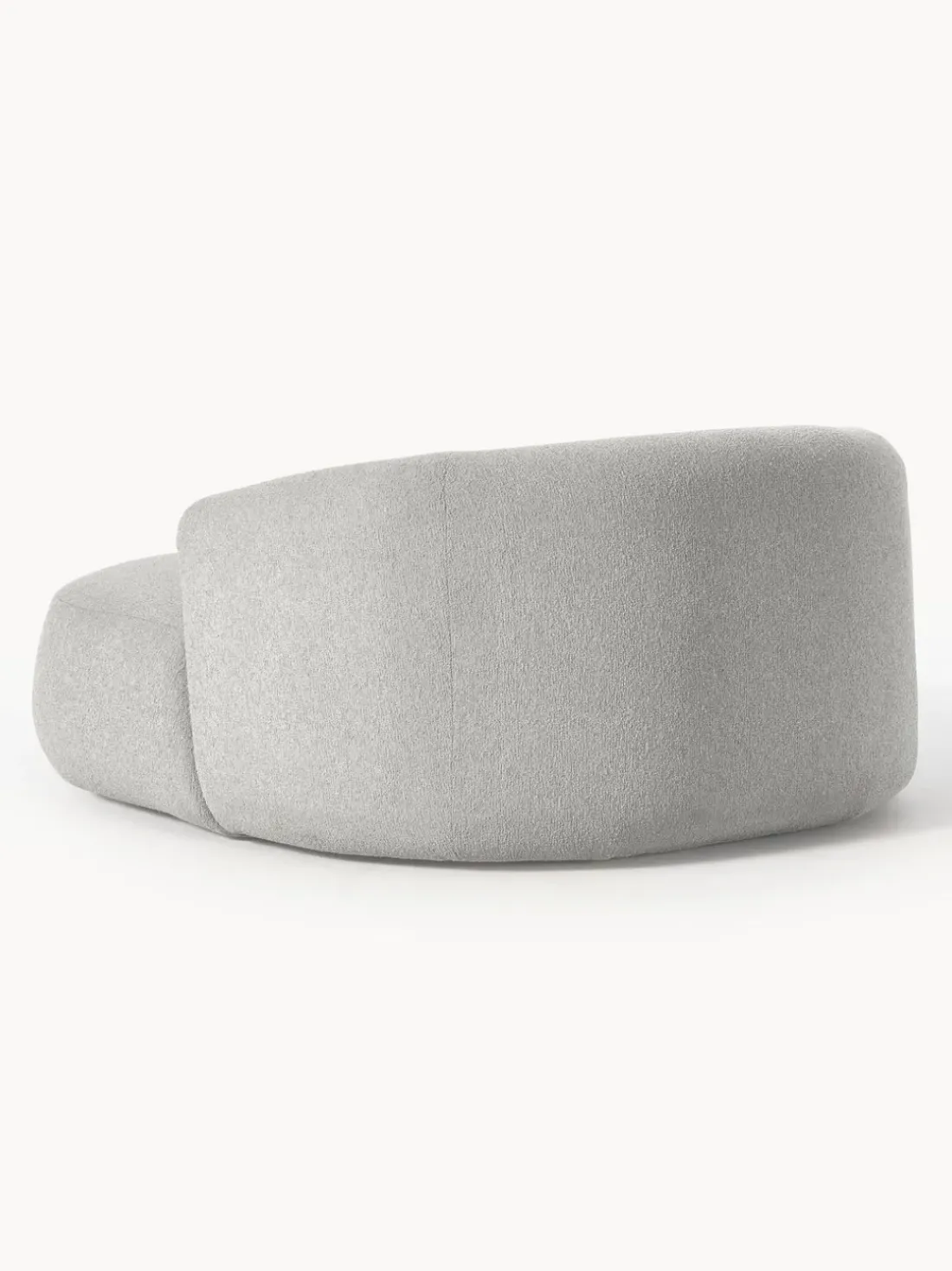 Sillón lounge grande en tejido bouclé Sofia