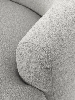 Sillón lounge grande en tejido bouclé Sofia