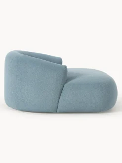 Sillón lounge grande en tejido bouclé Sofia