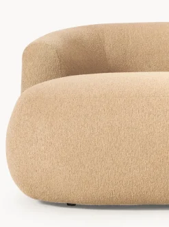 Sillón lounge grande en tejido bouclé Sofia