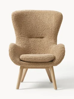 Sillón orejero de borreguillo Wing
