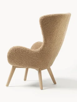 Sillón orejero de borreguillo Wing