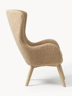 Sillón orejero de borreguillo Wing