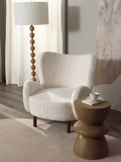 Sillón orejero de borreguillo Kalia