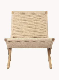 Sillón plegable con asiento y respaldo tejidos a mano MG501 Cuba