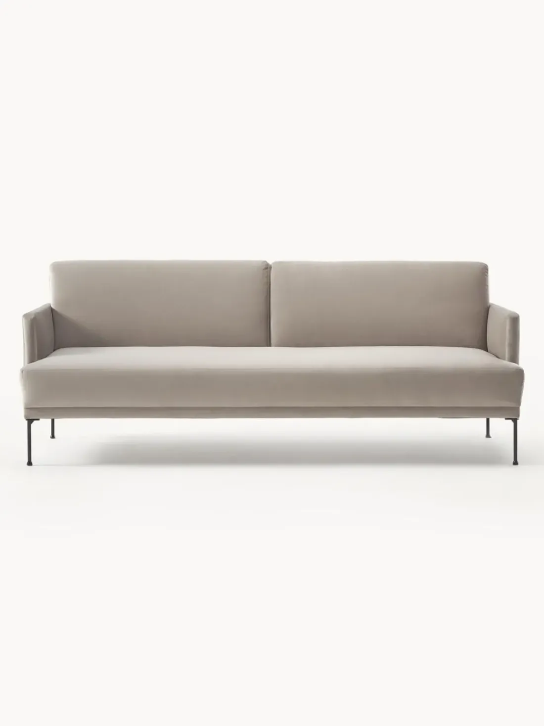 Sofá cama de terciopelo Fluente (3 plazas)