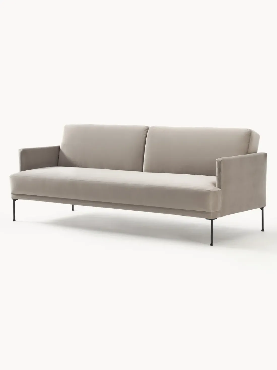 Sofá cama de terciopelo Fluente (3 plazas)