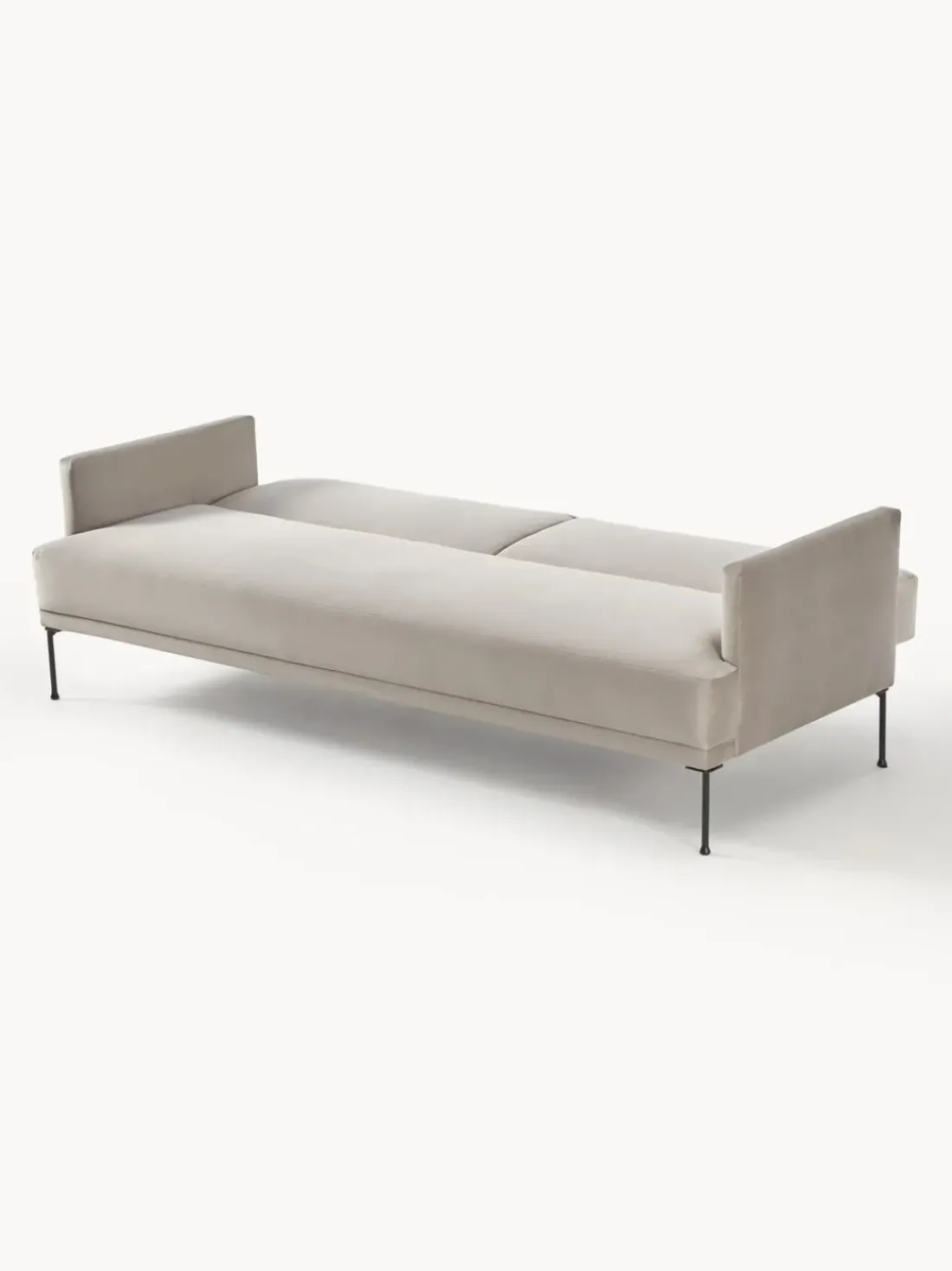 Sofá cama de terciopelo Fluente (3 plazas)