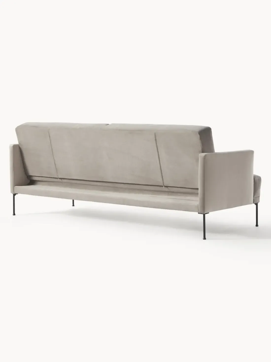 Sofá cama de terciopelo Fluente (3 plazas)