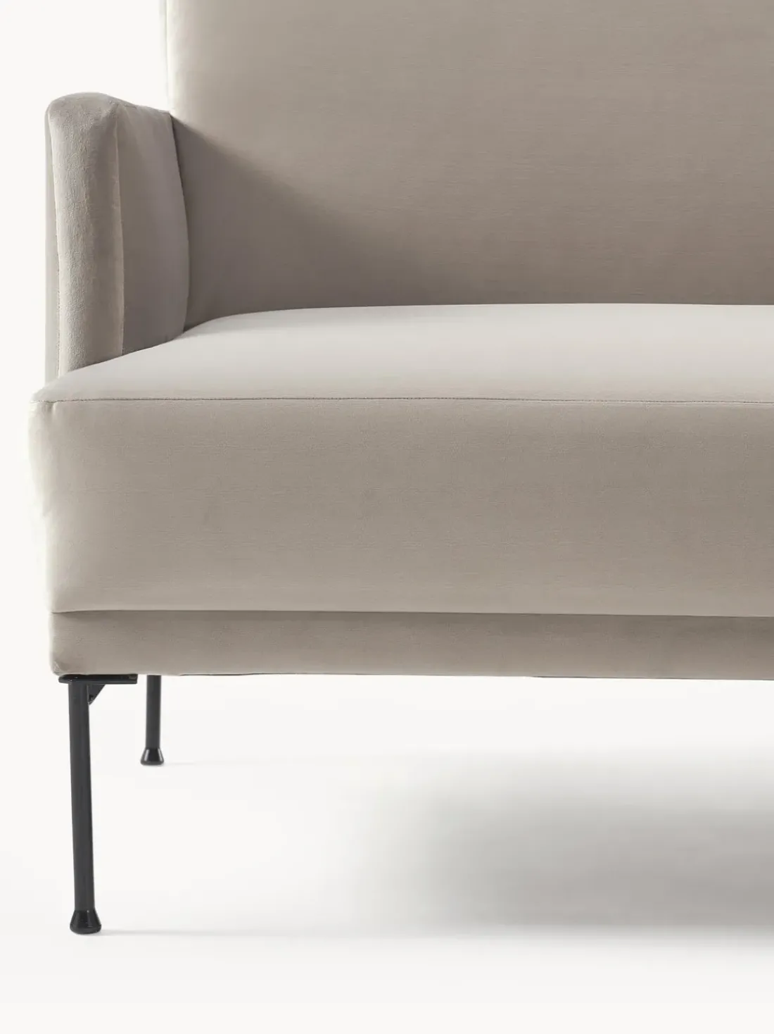 Sofá cama de terciopelo Fluente (3 plazas)