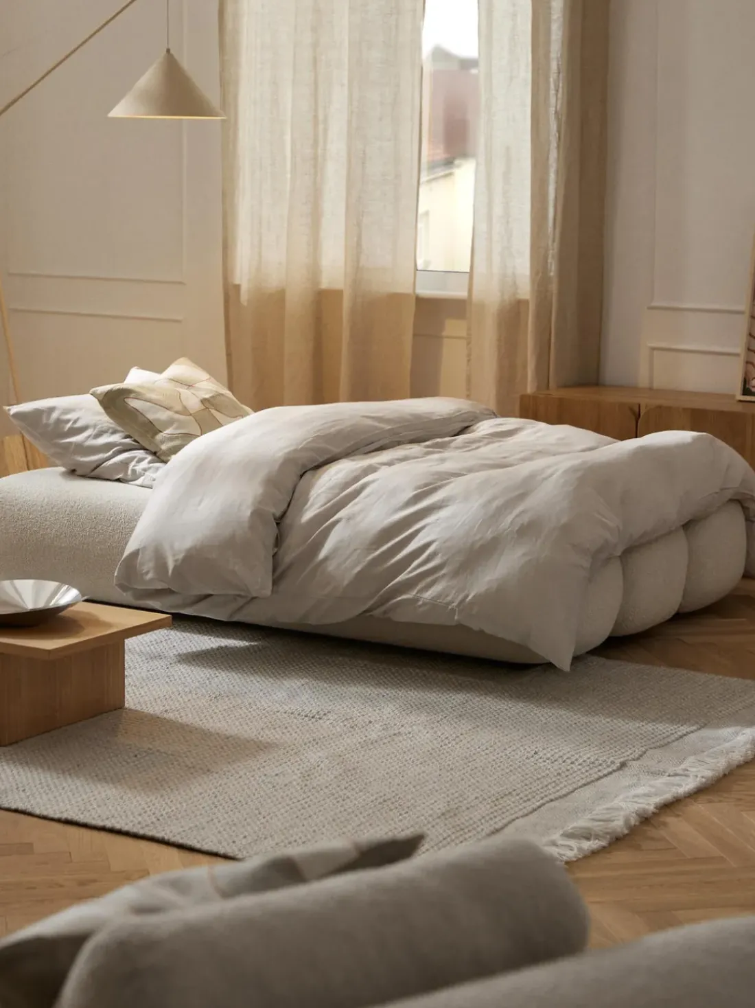 Sofá cama en borreguillo Caterpillar (3 plazas)