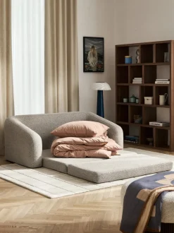 Sofá cama en tejido bouclé Eliot (2 plazas)