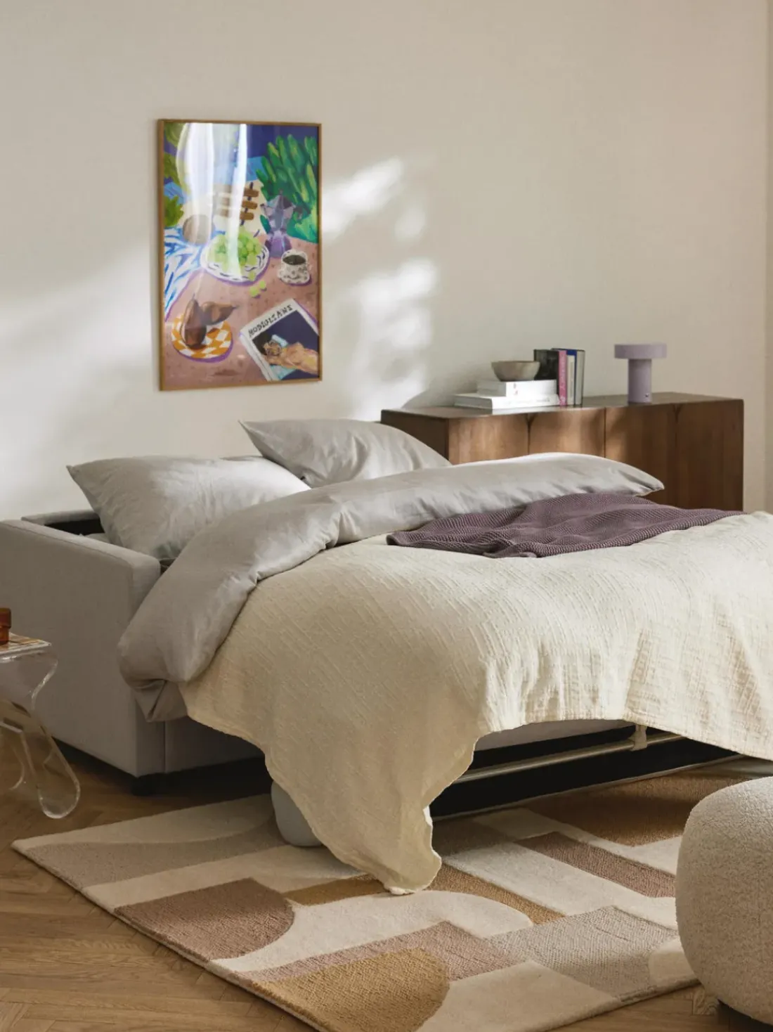 Sofá cama Morgan (2 plazas), con colchón