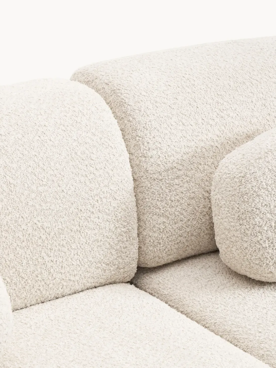 Sofá cama rinconera de borreguillo con espacio de almacenamiento Pao