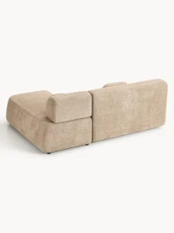 Sofá cama rinconera de borreguillo con espacio de almacenamiento Pao