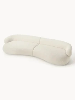 Sofá de borreguillo bouclé Alba (4 plazas)