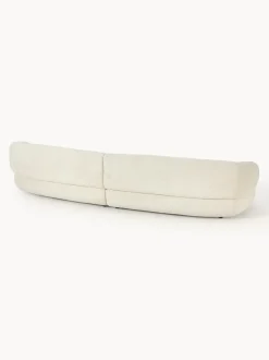 Sofá de borreguillo bouclé Alba (4 plazas)