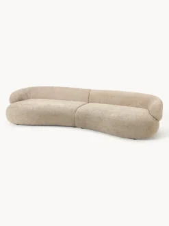 Sofá de borreguillo bouclé Alba (4 plazas)