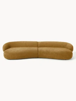 Sofá de borreguillo bouclé Alba (4 plazas)