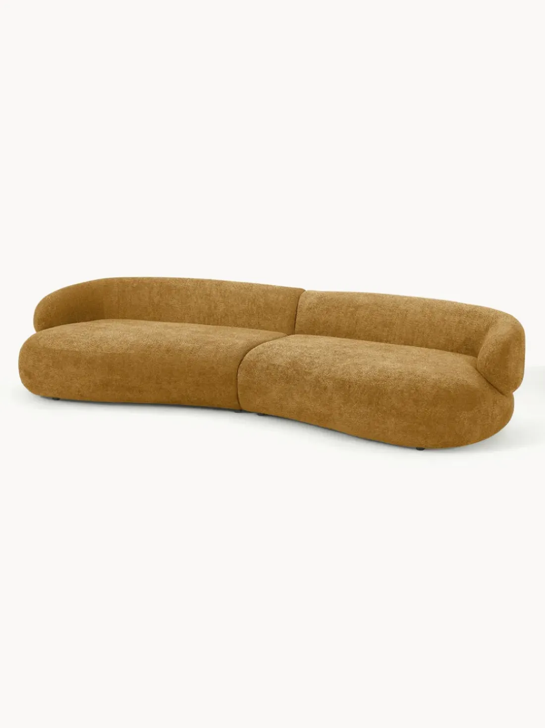 Sofá de borreguillo bouclé Alba (4 plazas)